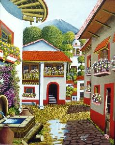 Alfonso Ayala, En el Nombre de Dios, Oleo y acrlico sobre fibracel,  50 x 40  cm.